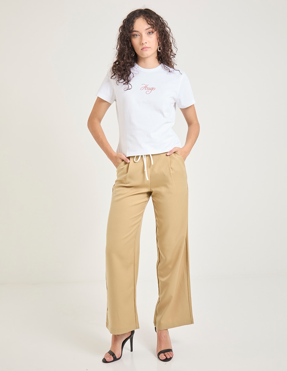 Playera manga corta cuello redondo para mujer 3
