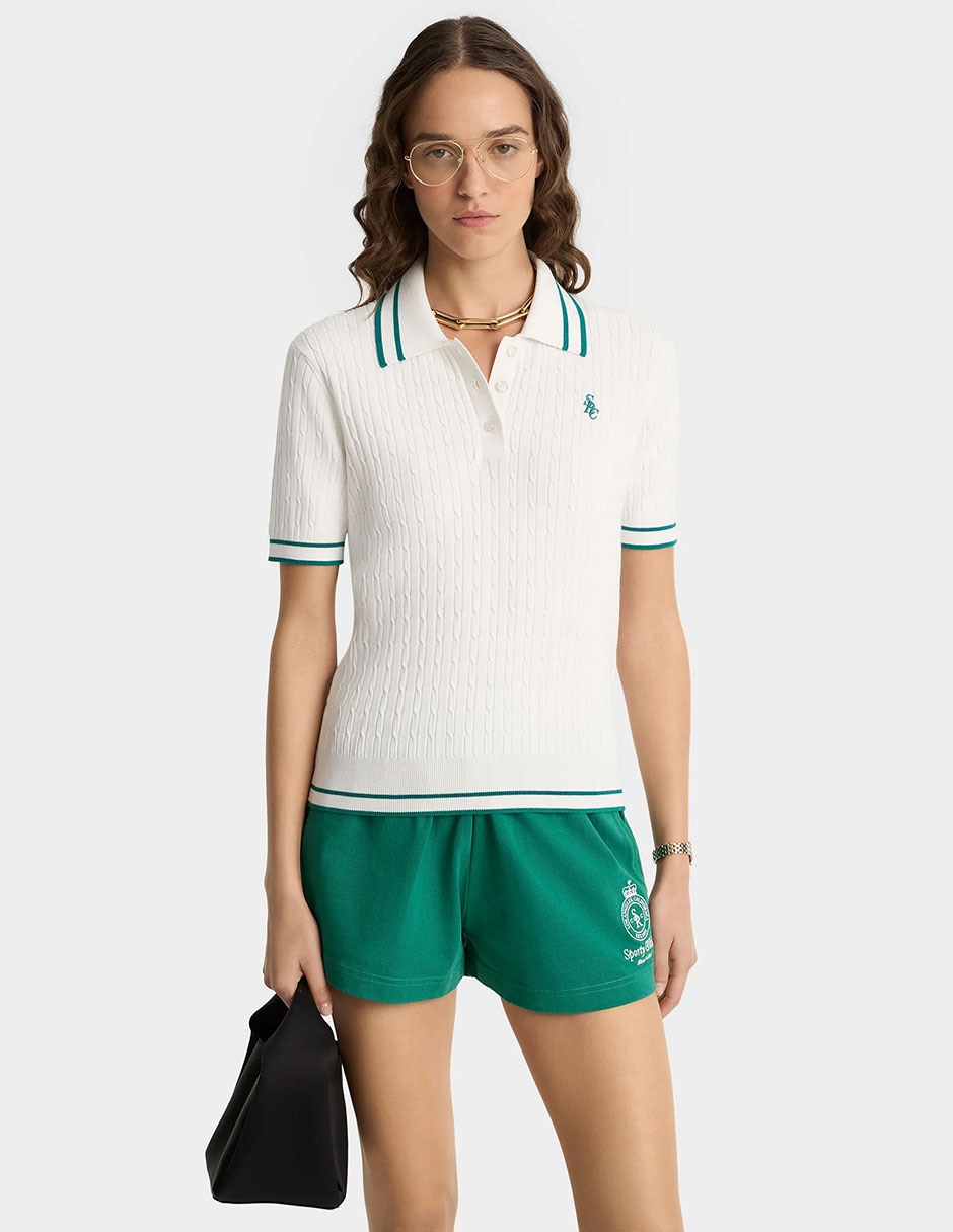 Playera tipo polo para mujer