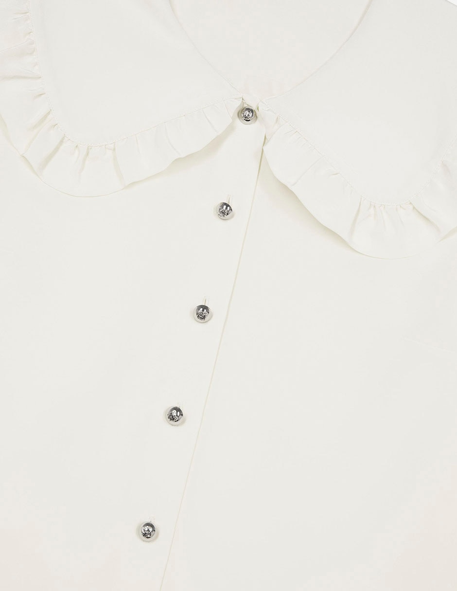 Camisa de seda manga larga para mujer 5
