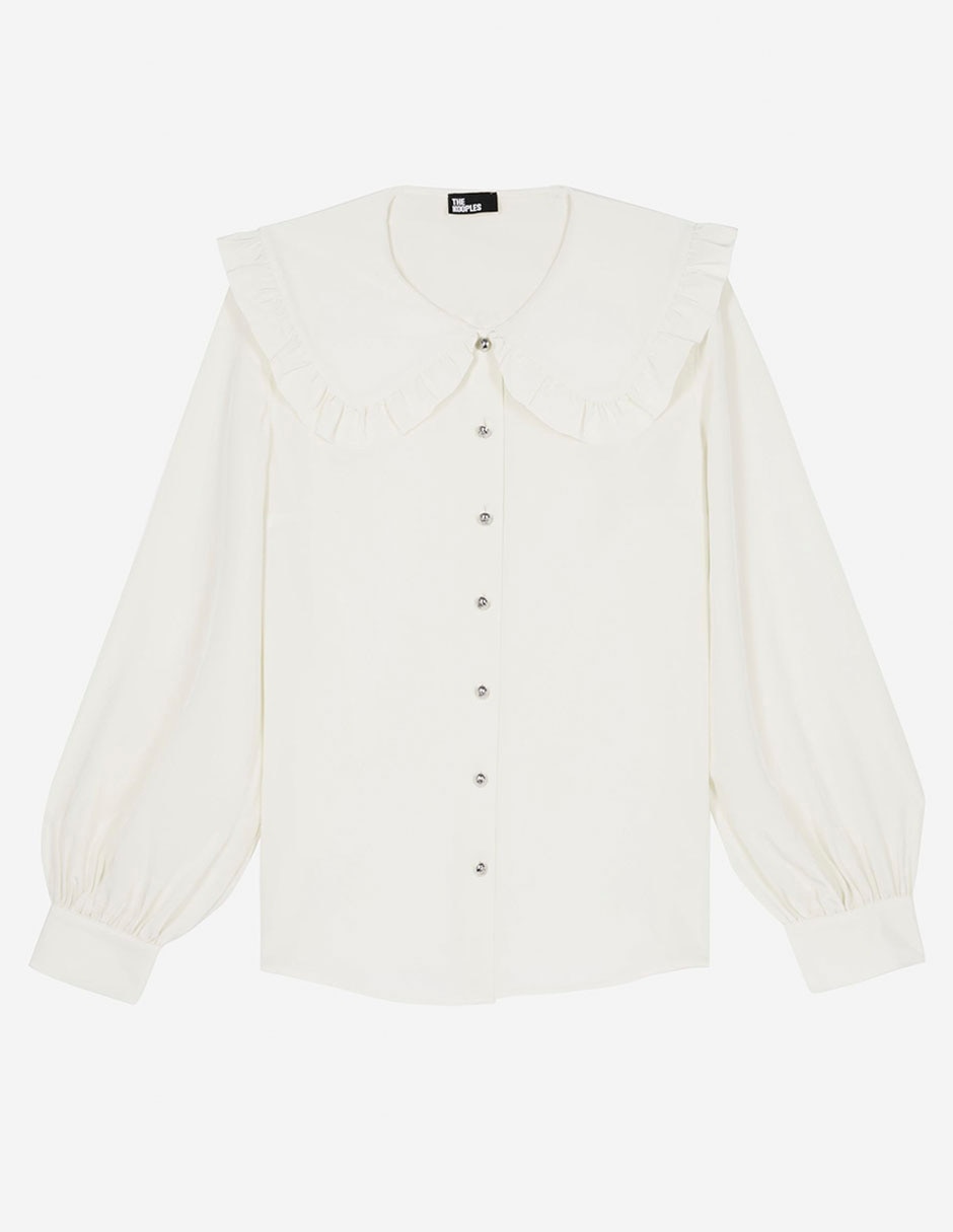 Camisa de seda manga larga para mujer 6