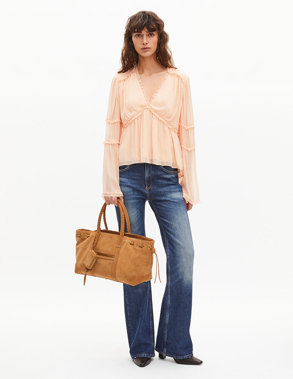 Blusa manga larga para mujer 5