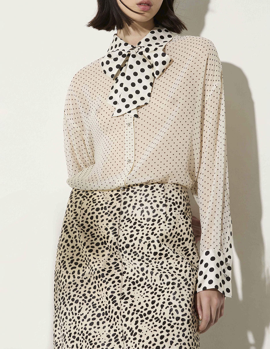Blusa Max& manga larga para mujer