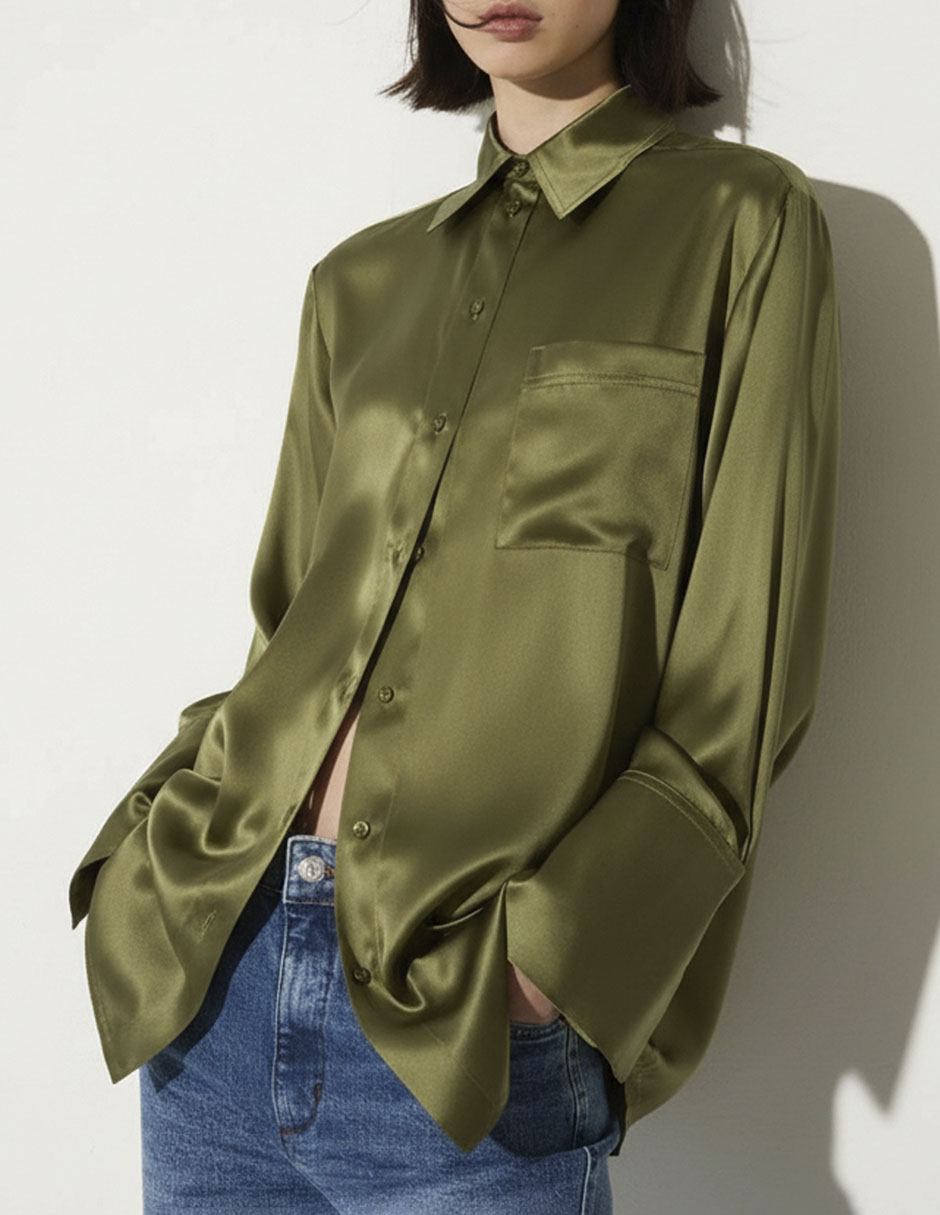 Blusa Max& manga larga para mujer