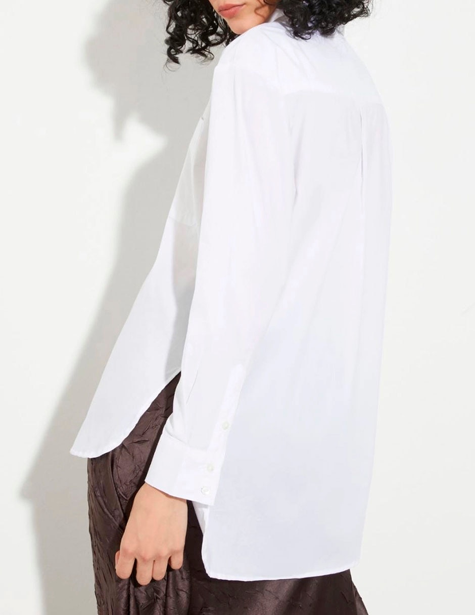 Camisa de algodón manga larga para mujer 2