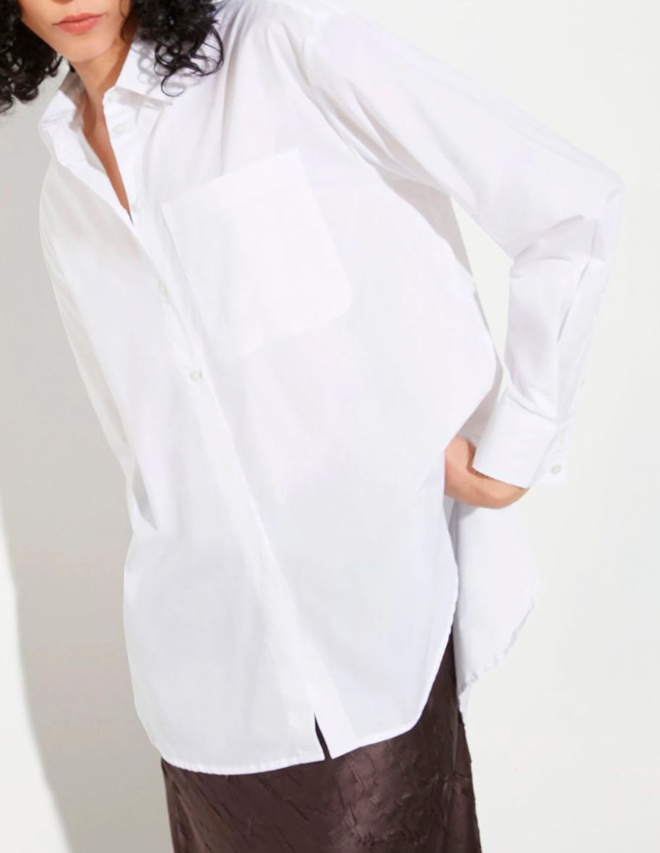 Camisa de algodón manga larga para mujer 3