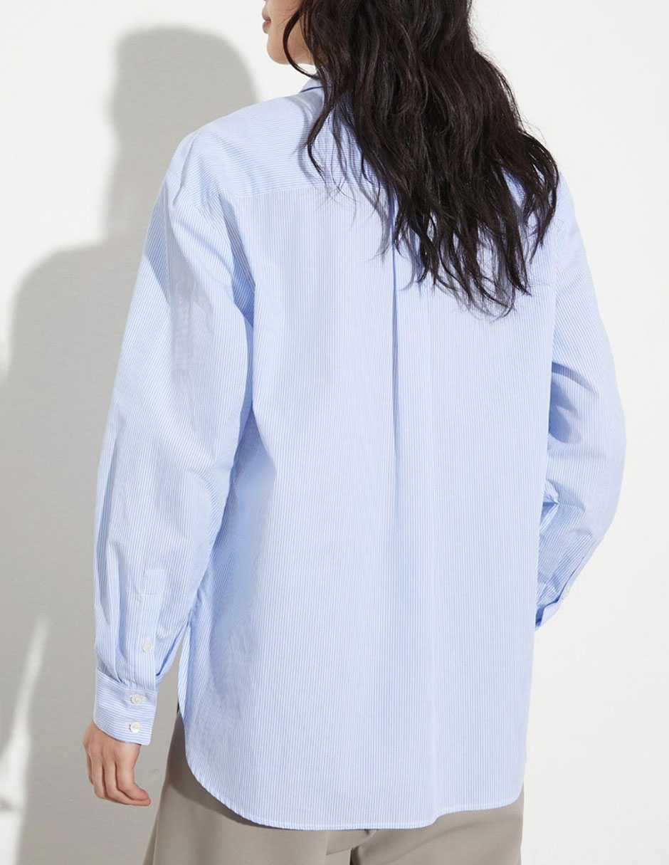 Camisa de algodón manga larga para mujer 2