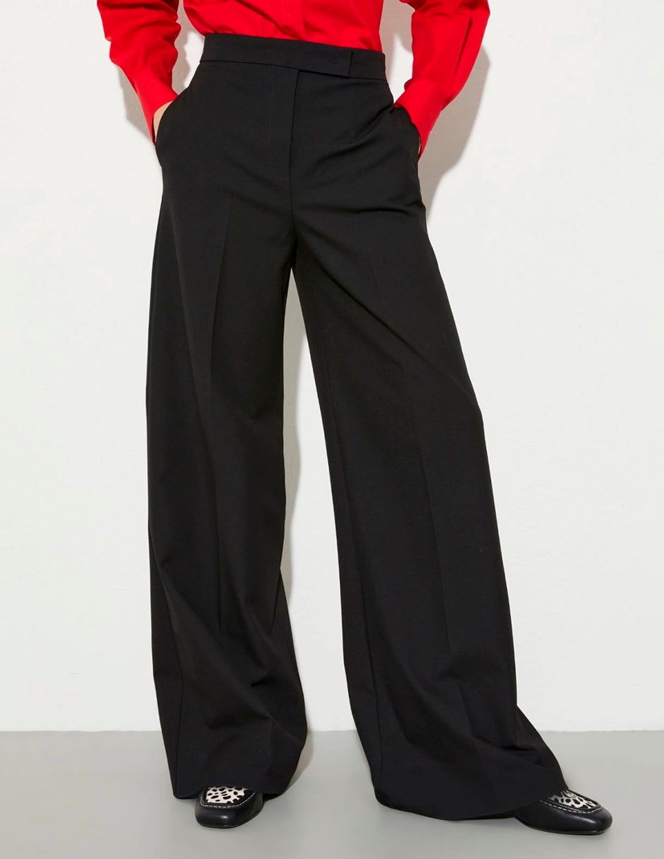 Pantalón relaxed wide leg para mujer