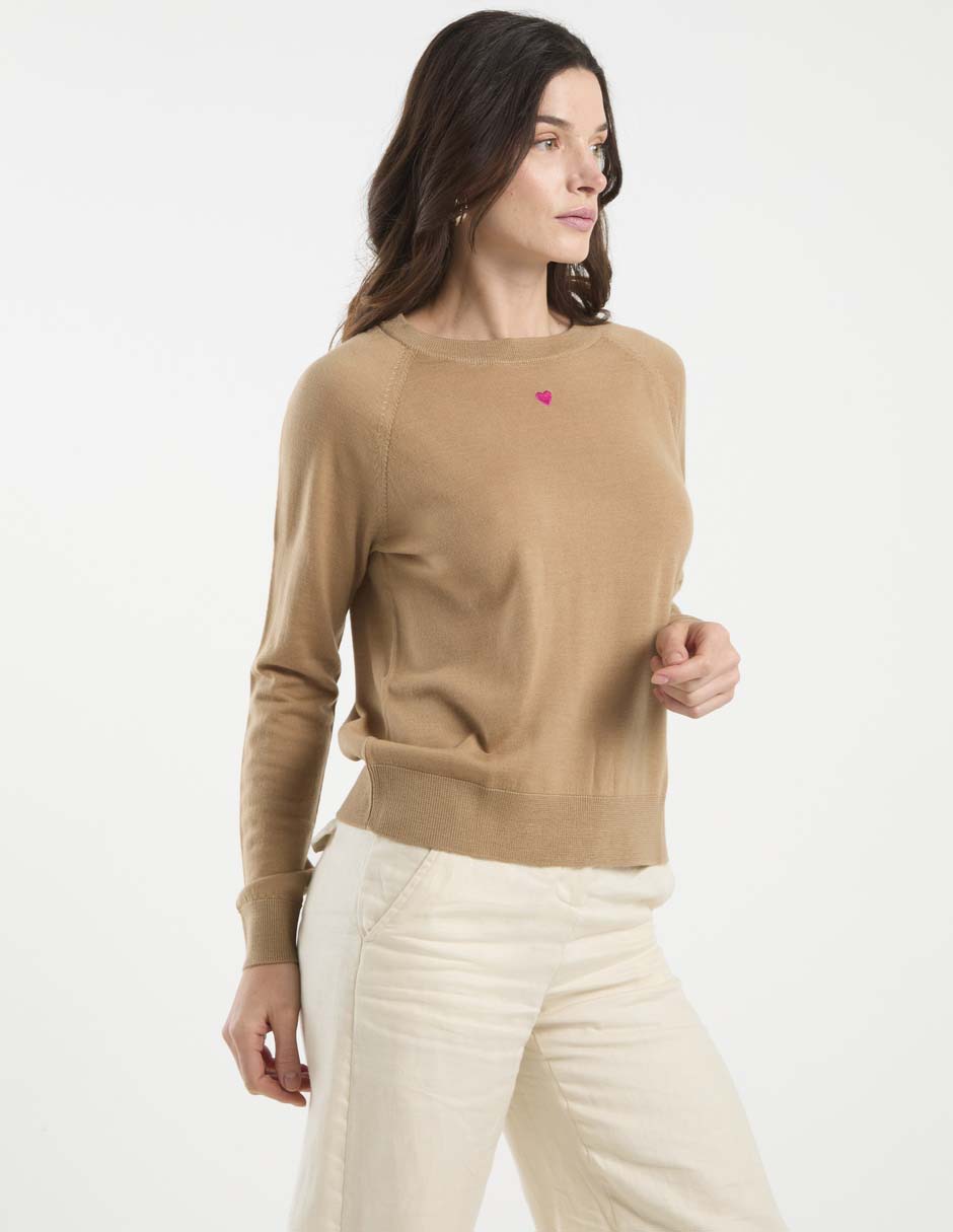 Suéter cuello redondo para mujer 2