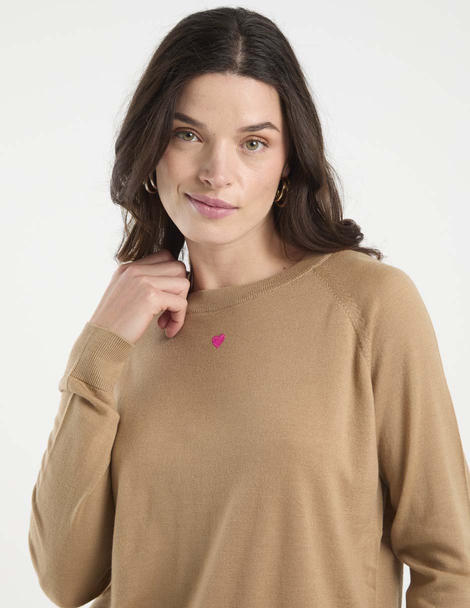 Suéter cuello redondo para mujer 4