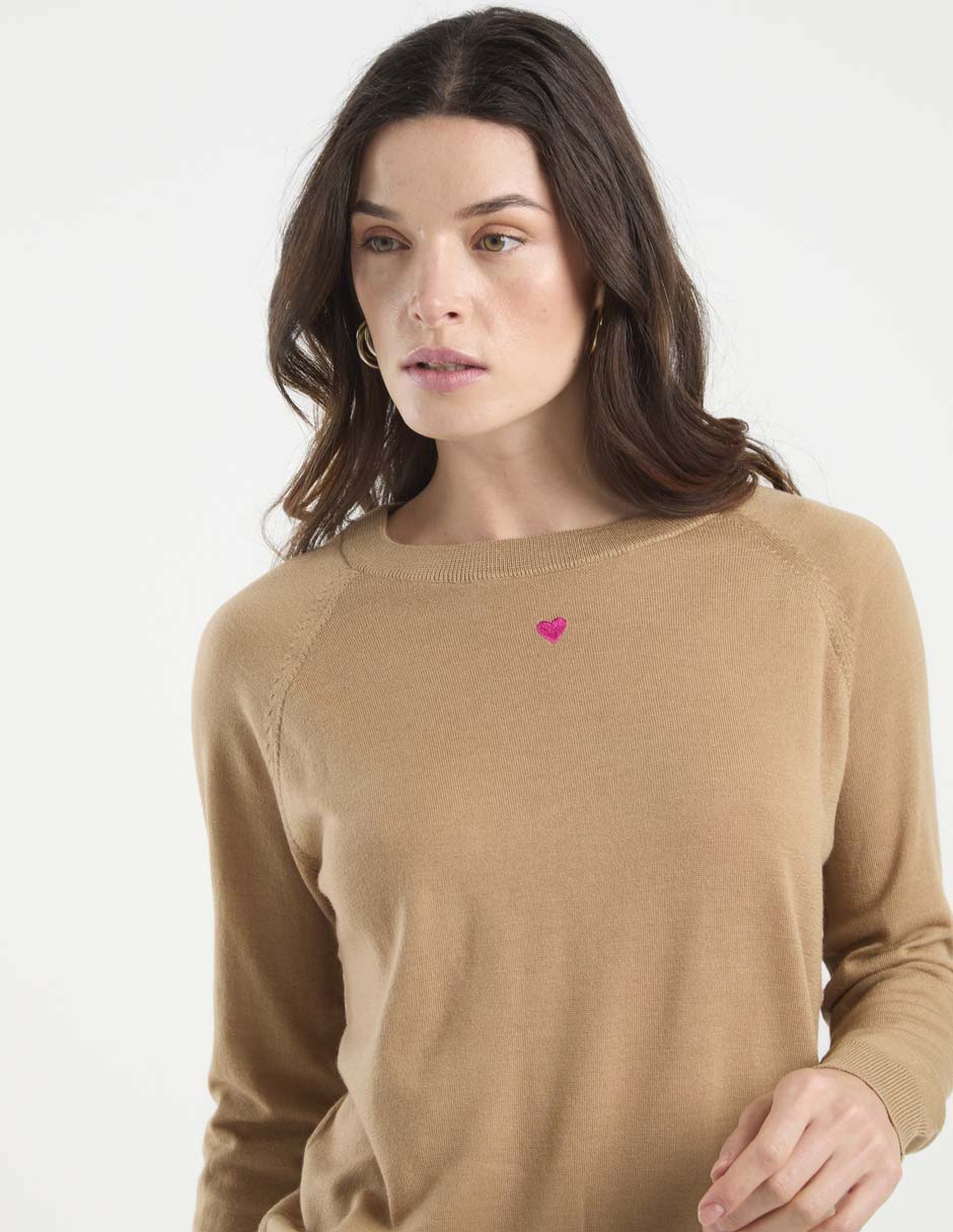 Suéter cuello redondo para mujer 5