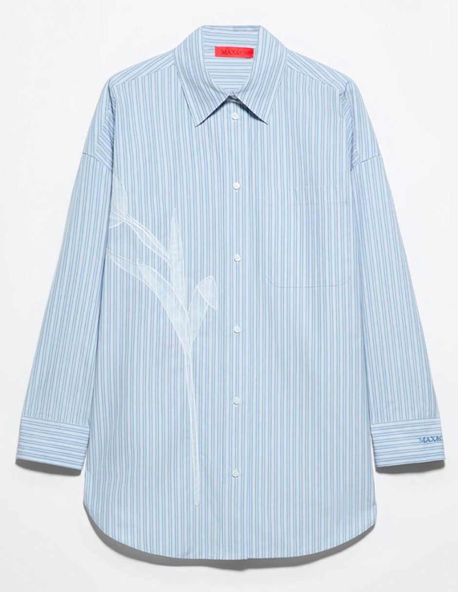 Camisa de algodón manga larga para mujer 5