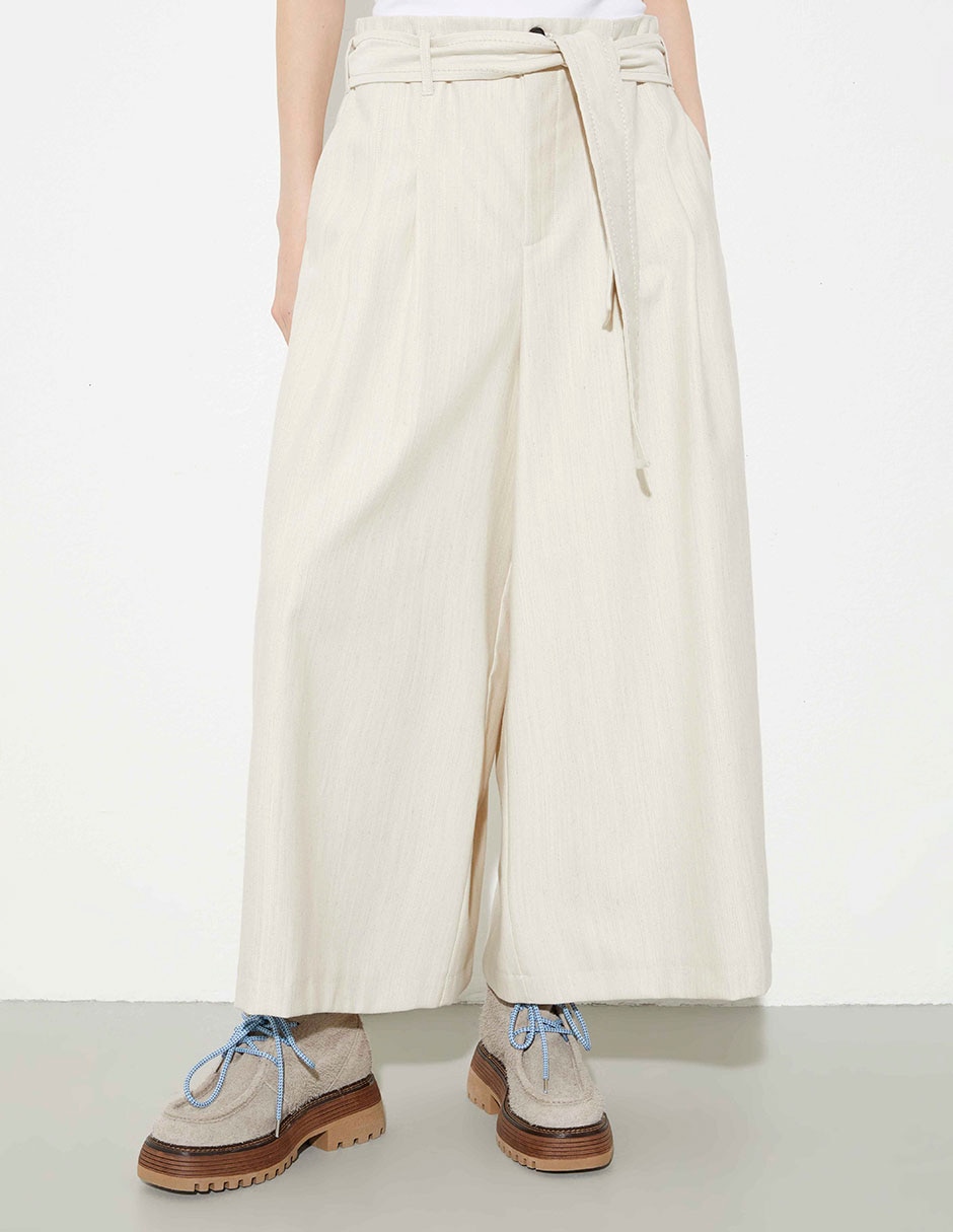 Pantalón acampanado Max& amplio para mujer