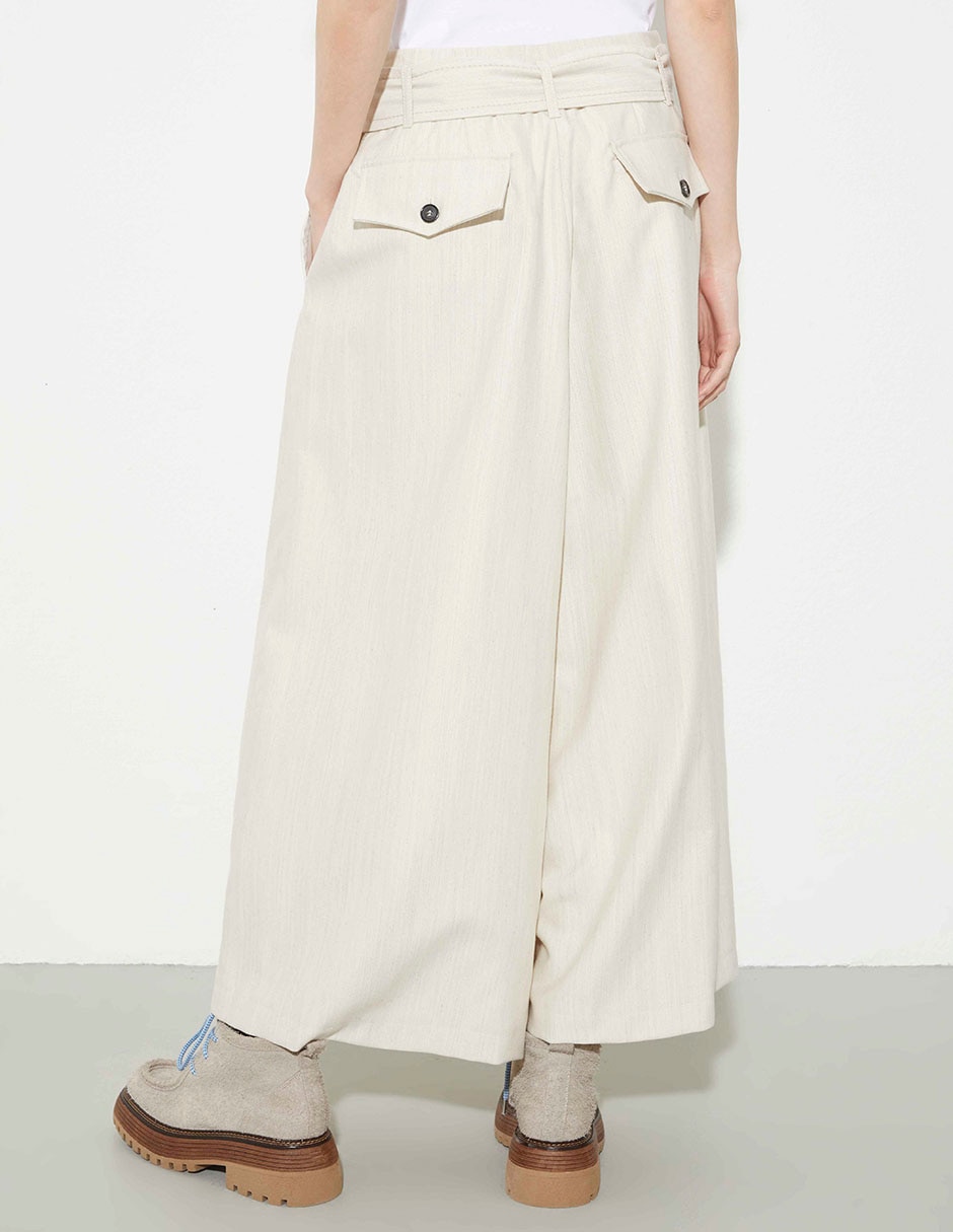 Pantalón acampanado Max& amplio para mujer 2