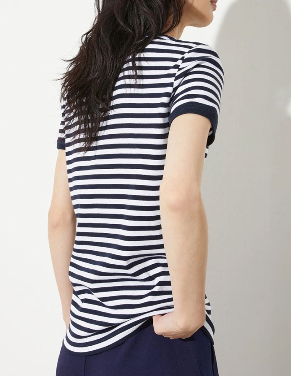 Playera manga larga cuello redondo para mujer 2