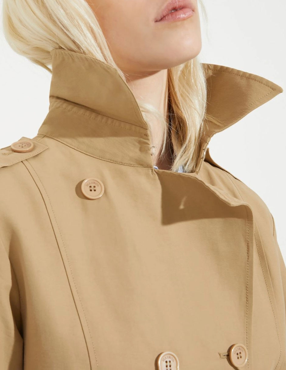 Gabardina con bolsillos para mujer 4