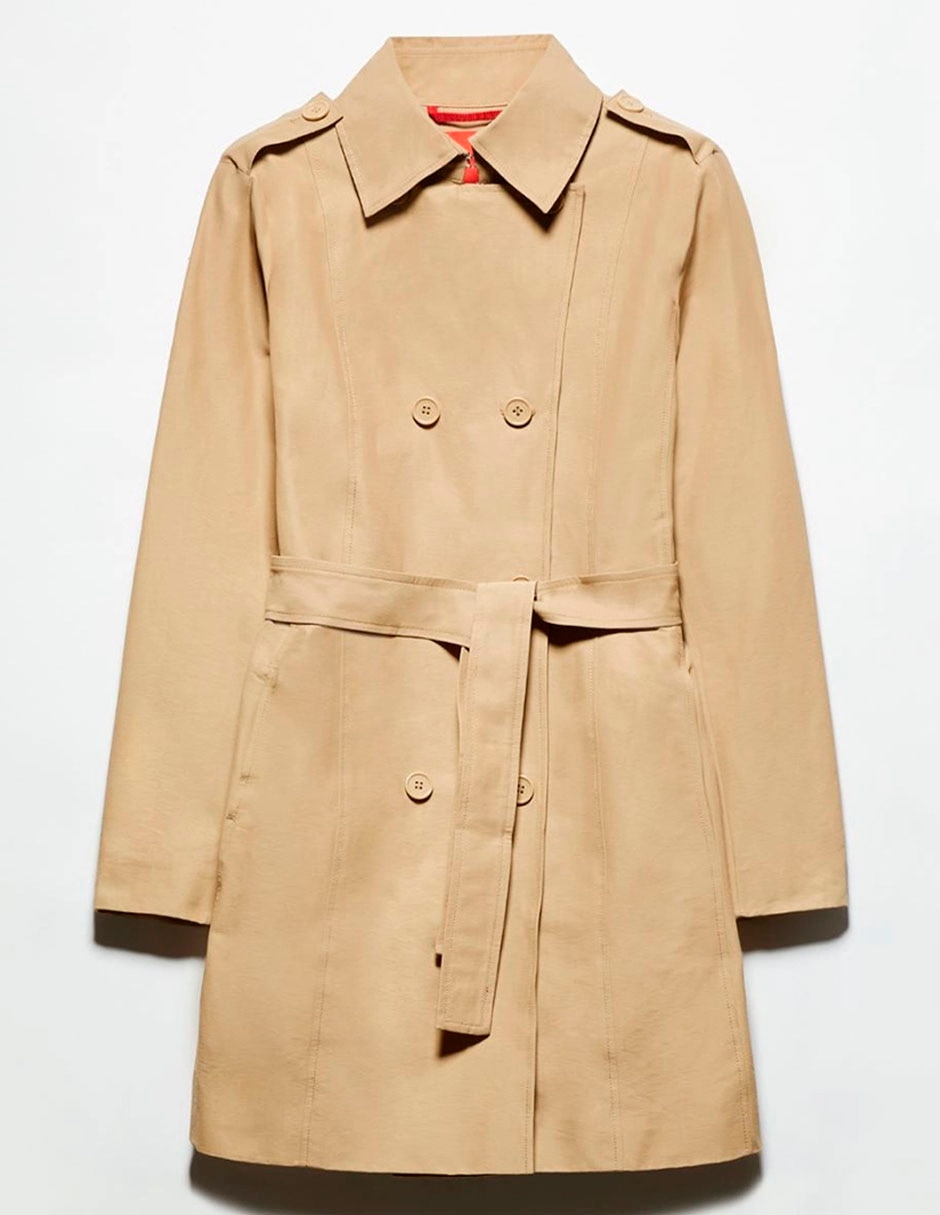 Gabardina con bolsillos para mujer 5