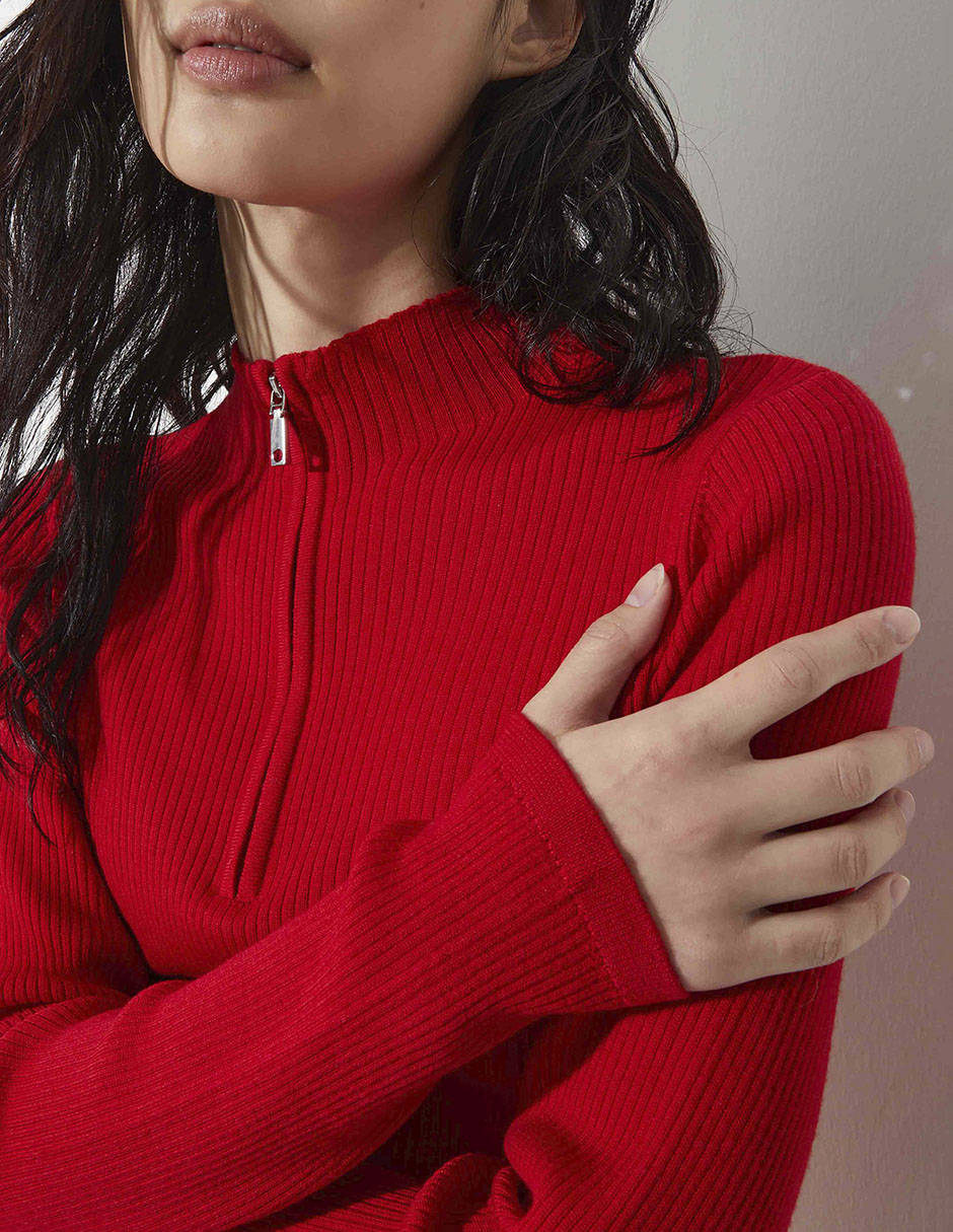 Suéter cuello alto para mujer 3