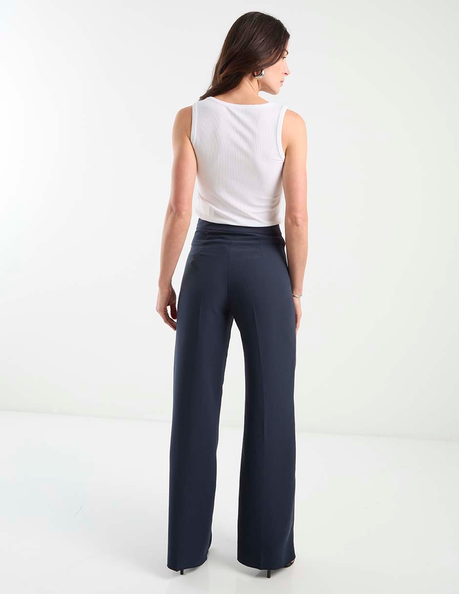 Pantalón acampanado amplio para mujer 6