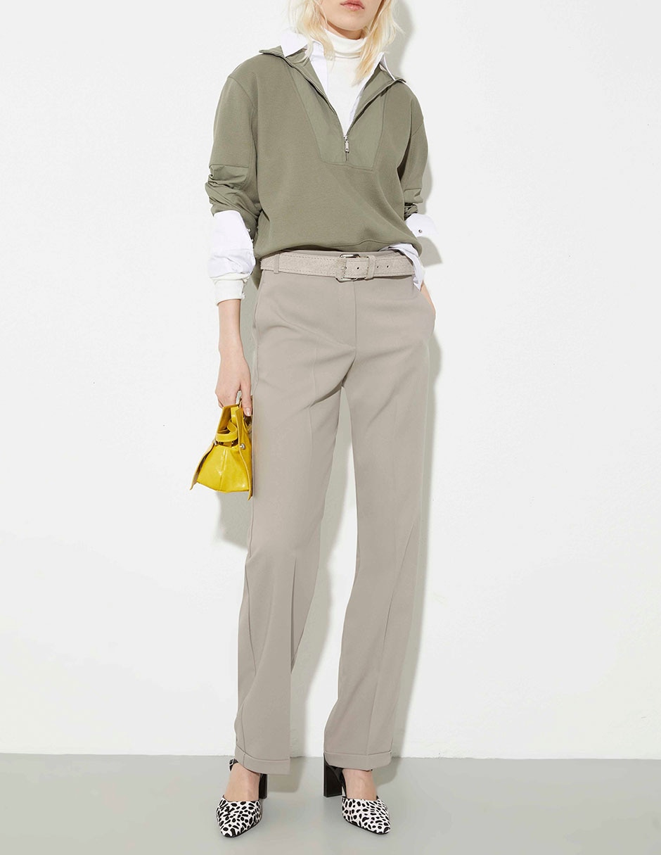 Pantalón de vestir straight para mujer 4