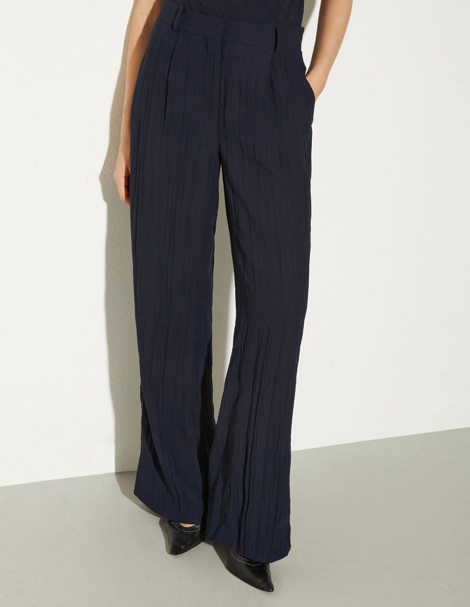 Pantalón relaxed flare para mujer