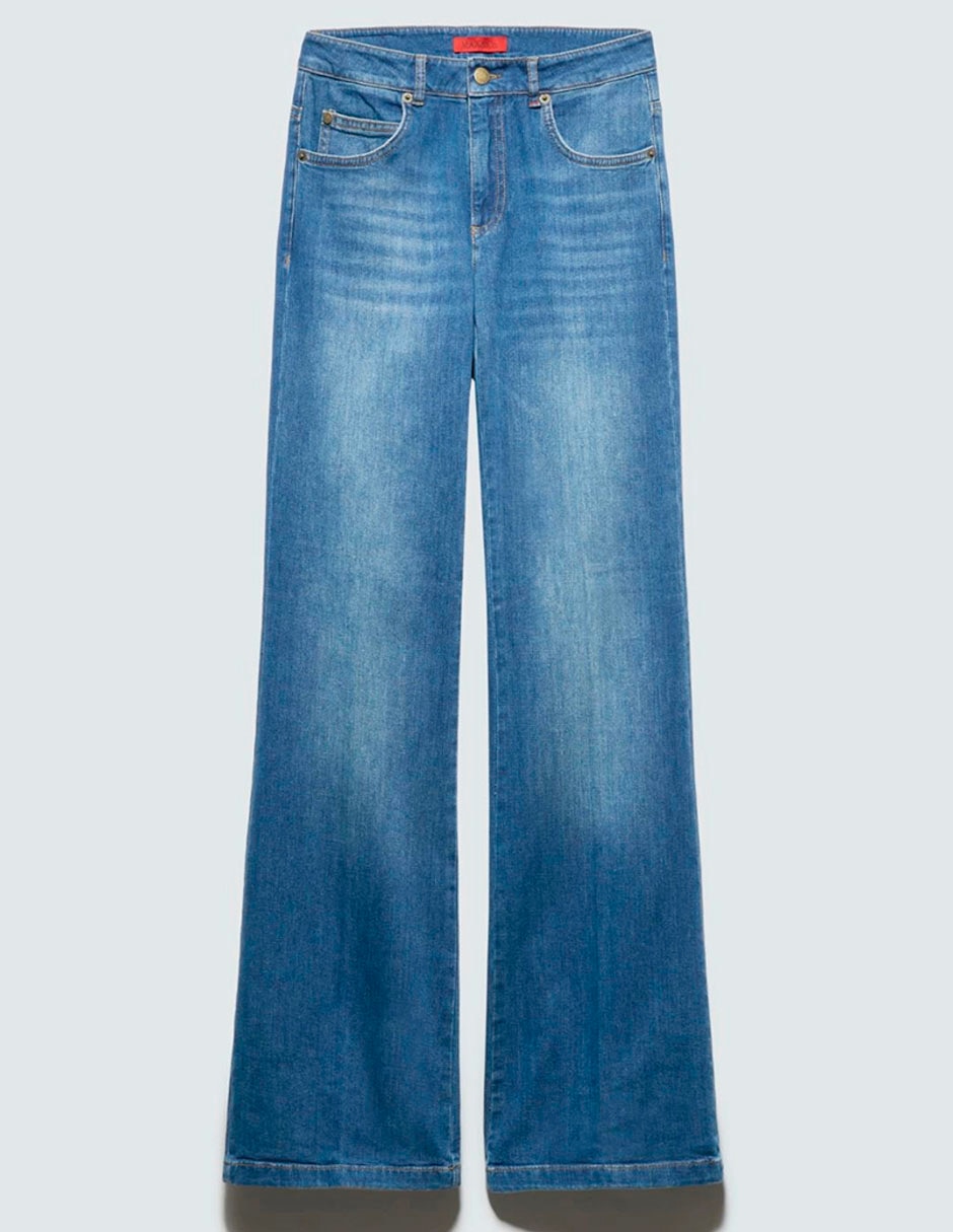 Jeans flare cintura media para mujer 5