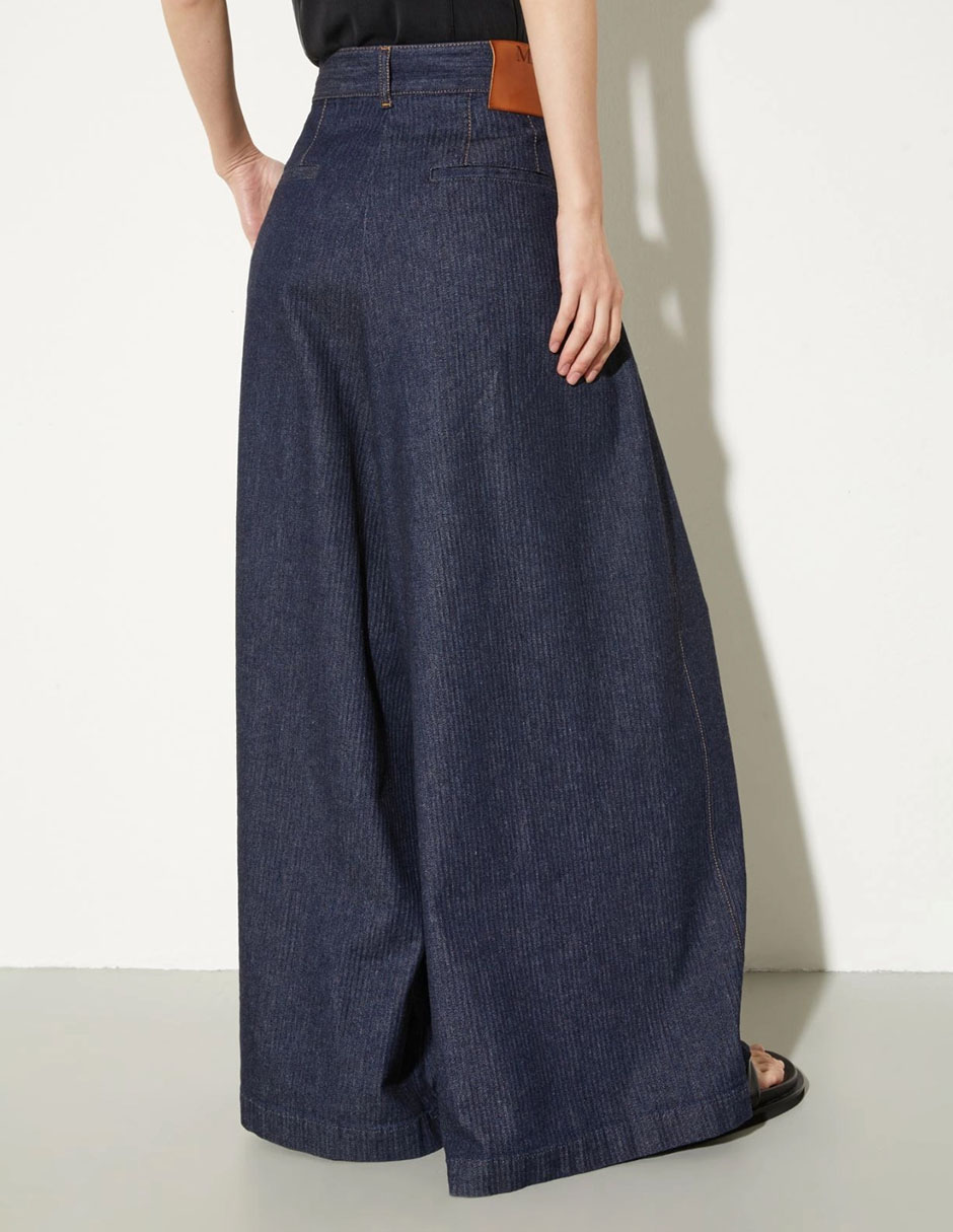 Jeans relaxed amplio cintura media para mujer 3
