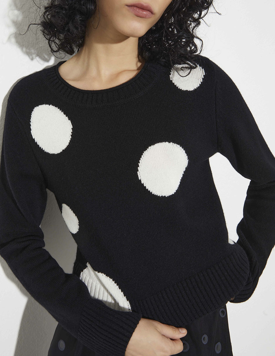 Suéter cuello redondo para mujer