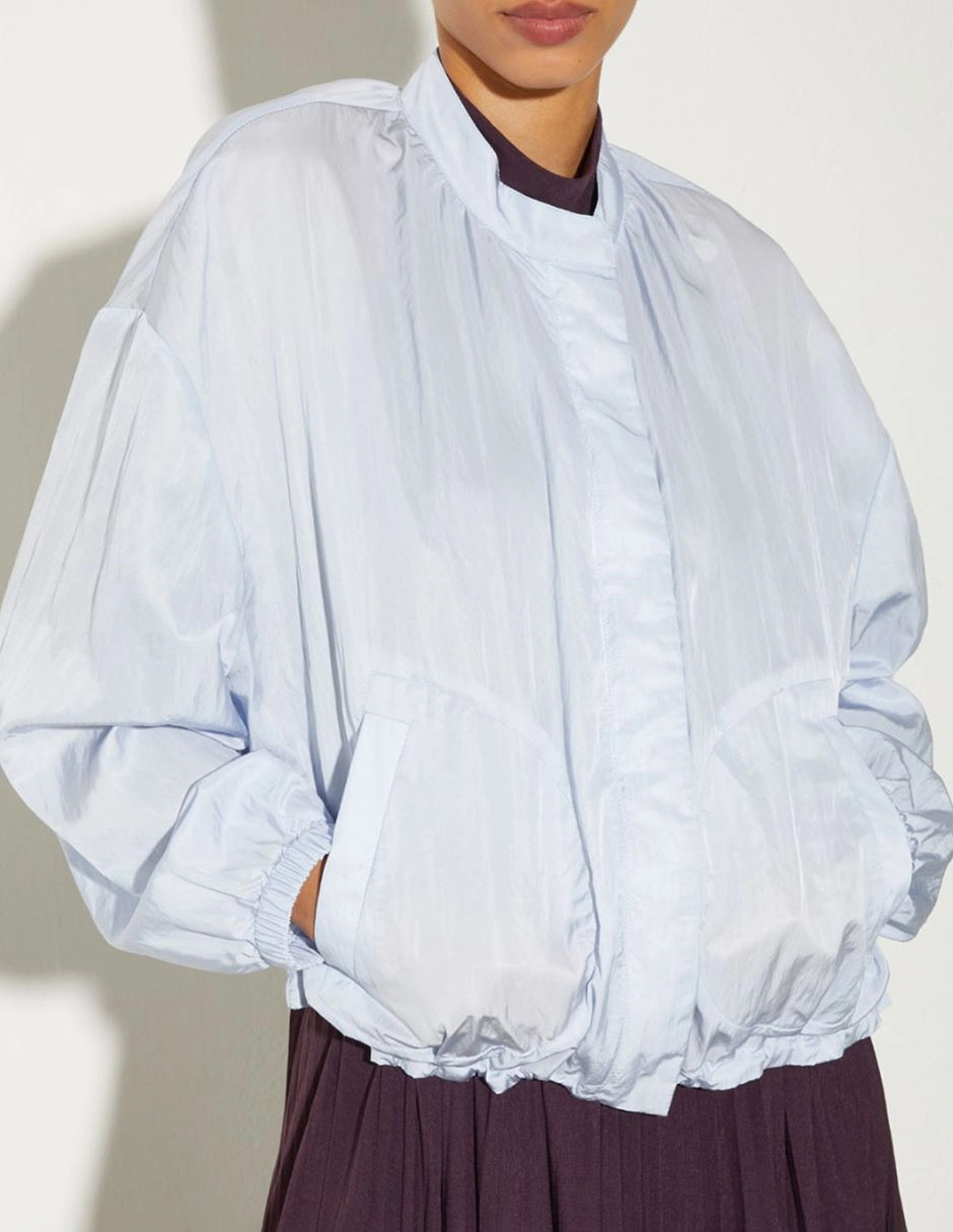 Chamarra bomber impermeable para mujer