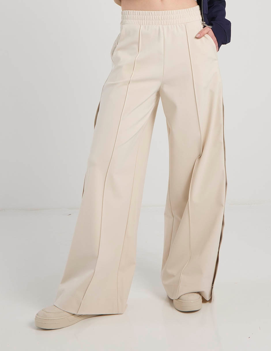 Pantalón acampanado amplio para mujer