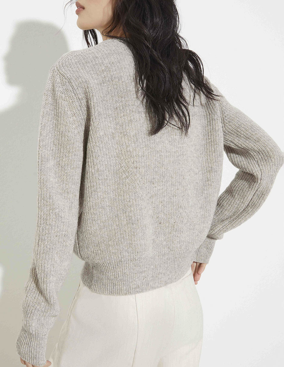 Suéter cuello redondo para mujer 2