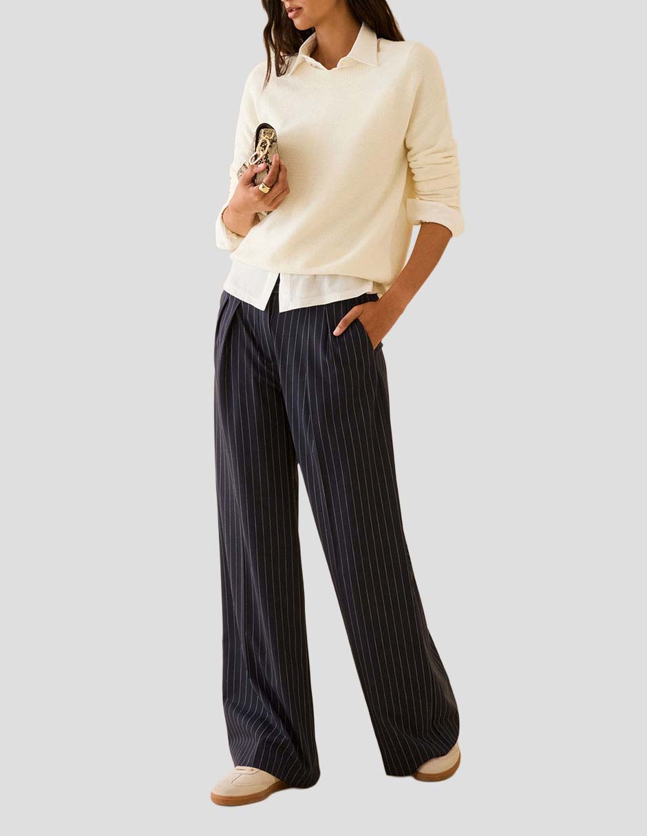 Pantalón de vestir slim para mujer
