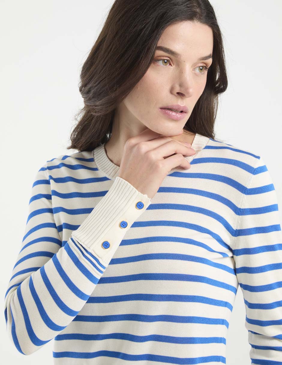Suéter cuello redondo para mujer 9