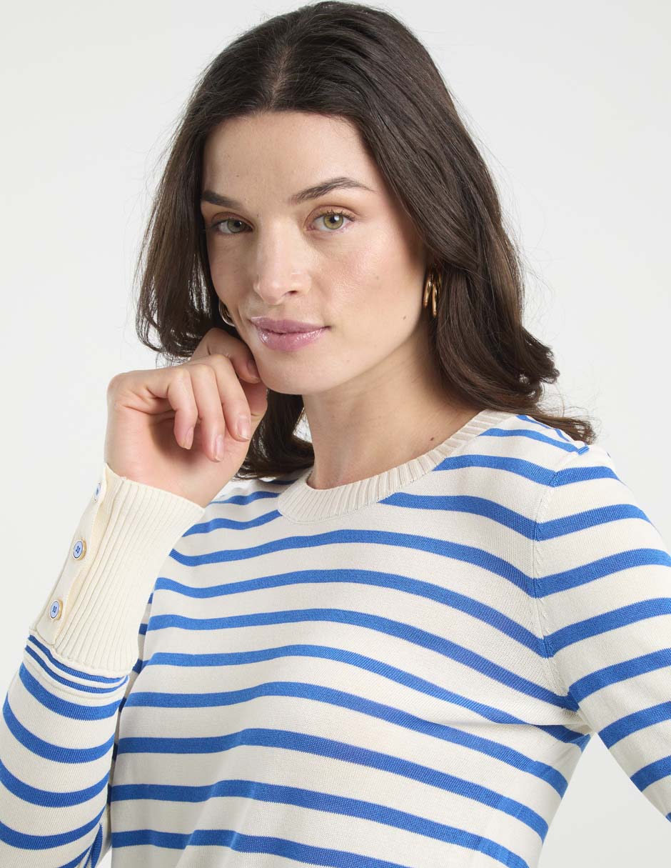 Suéter cuello redondo para mujer 10