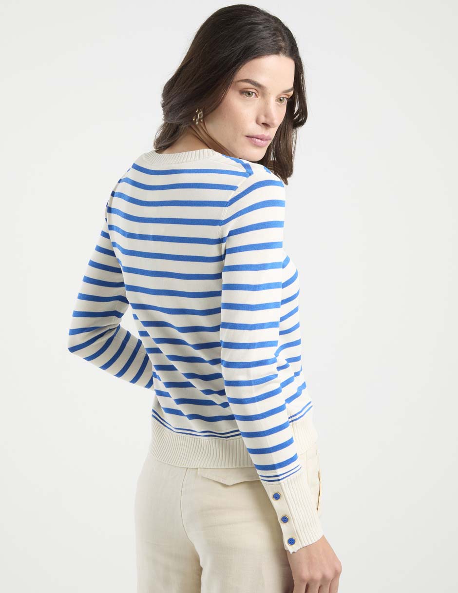Suéter cuello redondo para mujer 11