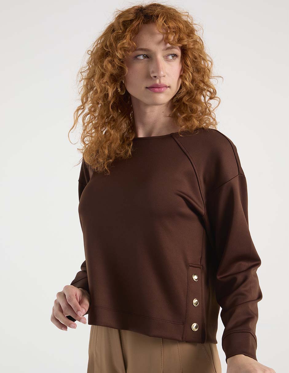 Blusa manga corta para mujer