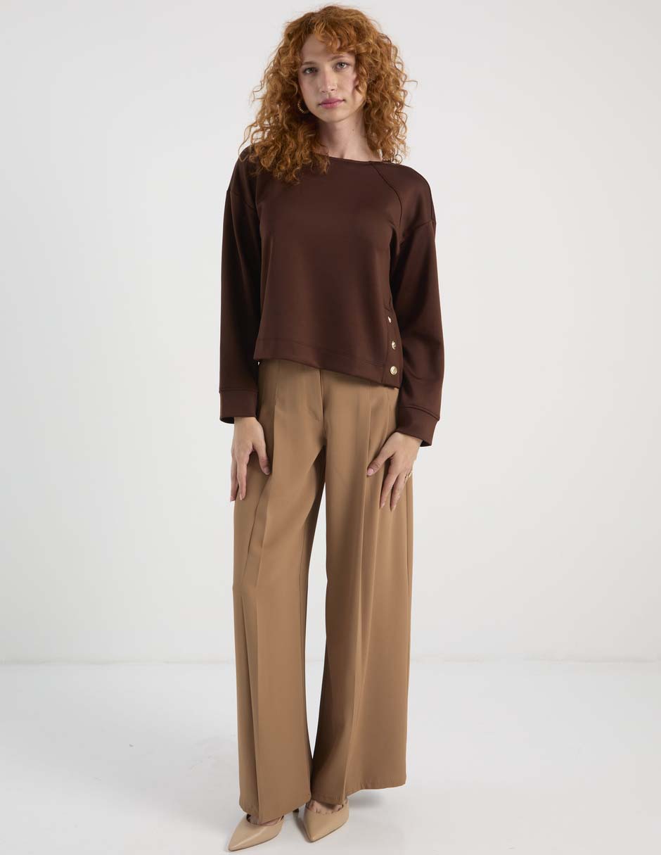 Pantalón relaxed amplio para mujer 7