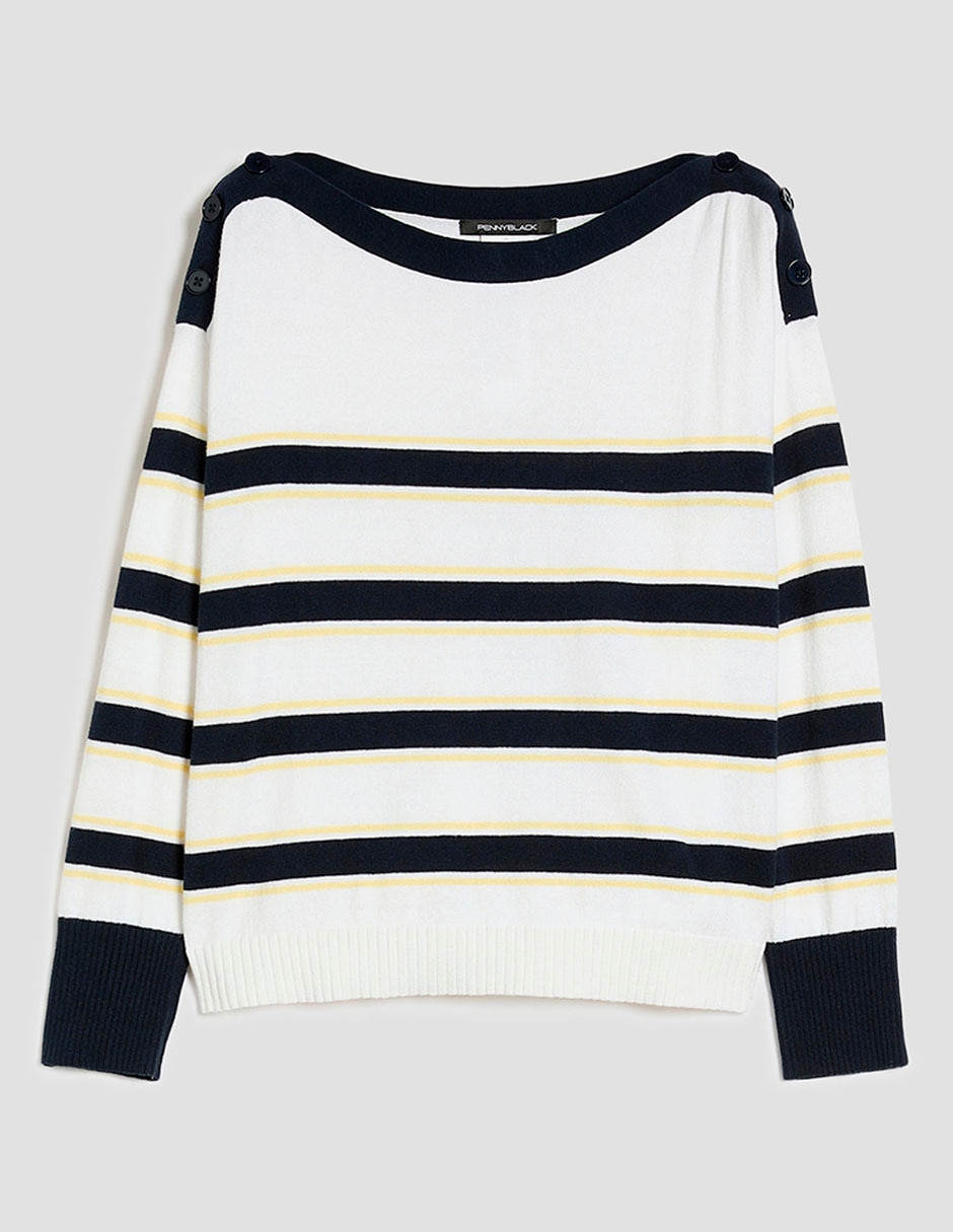 Suéter cuello redondo para mujer 5