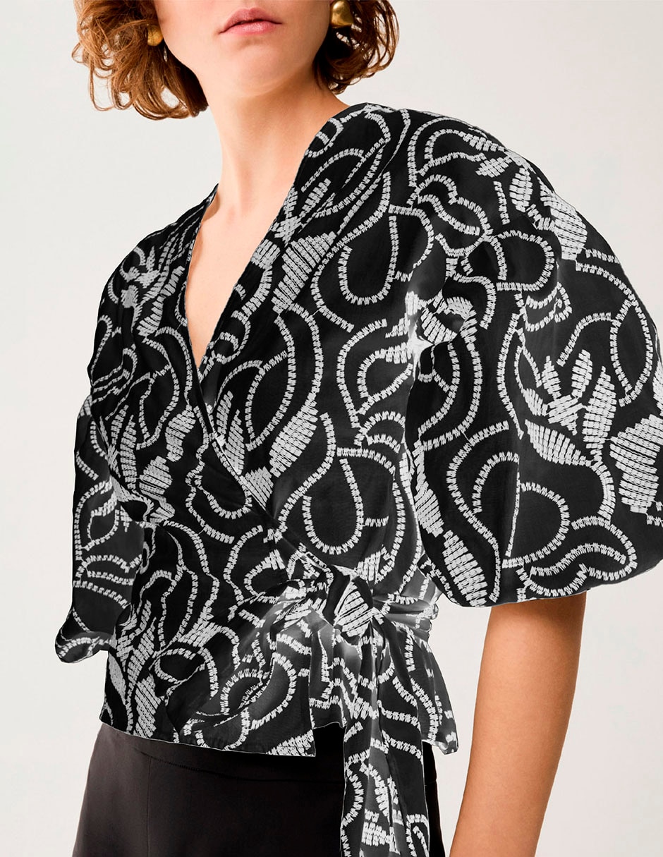 Blusa manga corta para mujer 3