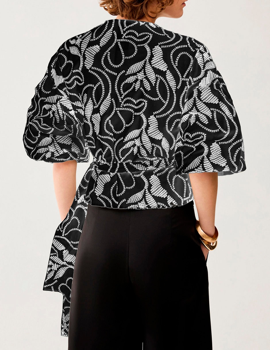 Blusa manga corta para mujer 4