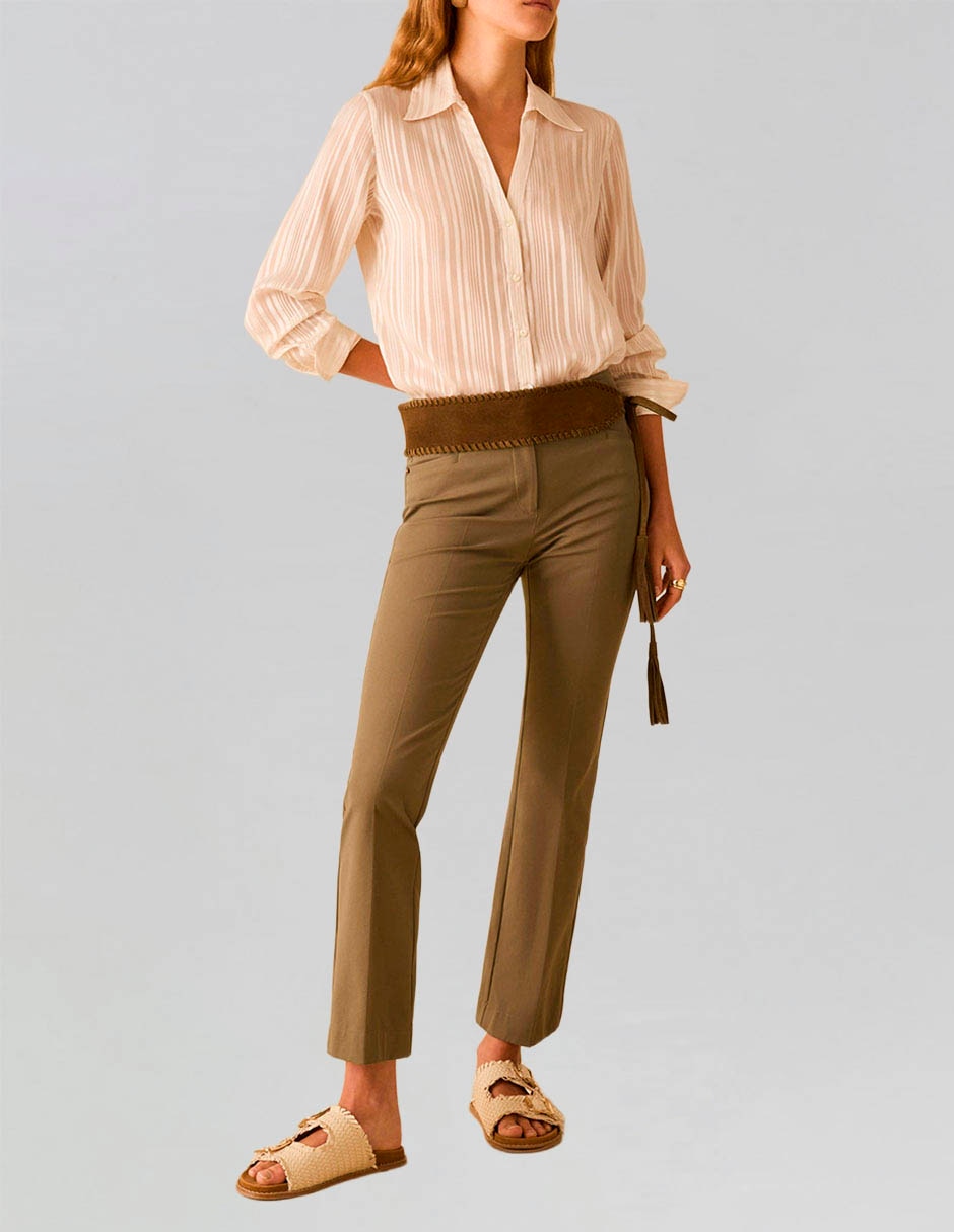 Pantalón staight slim para mujer