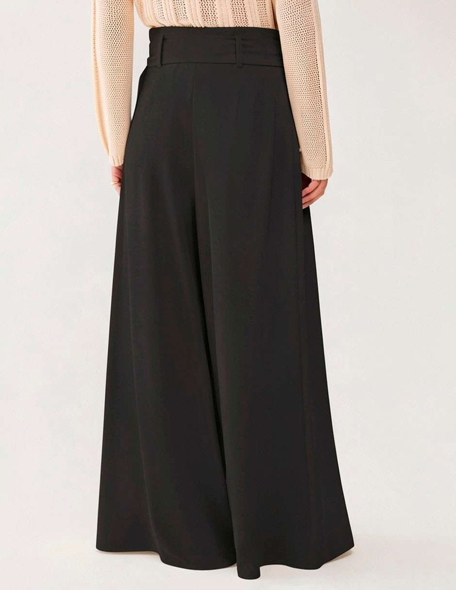 Pantalón plisado wide leg para mujer 2