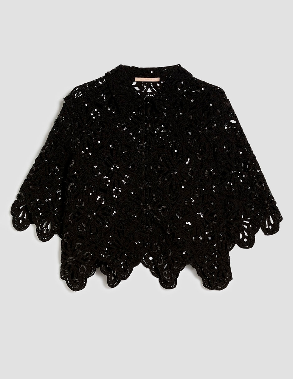 Blusa manga al codo para mujer 4