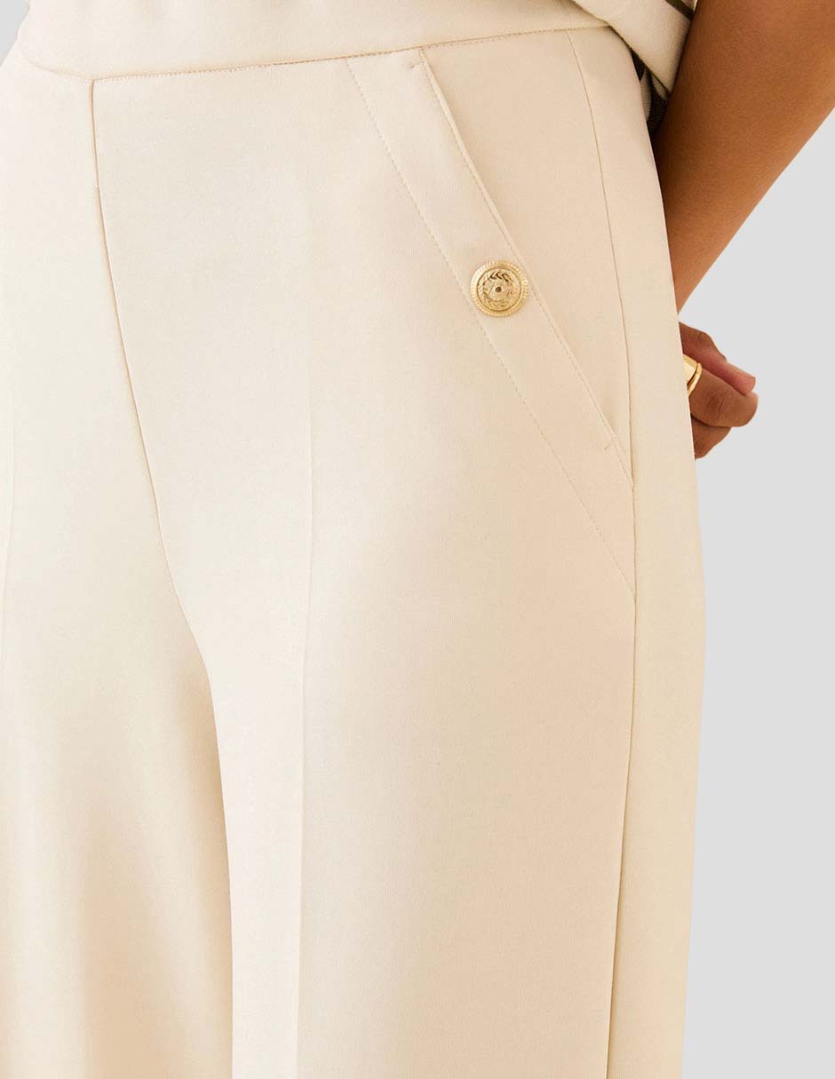Pantalón plisado palazzo para mujer 3