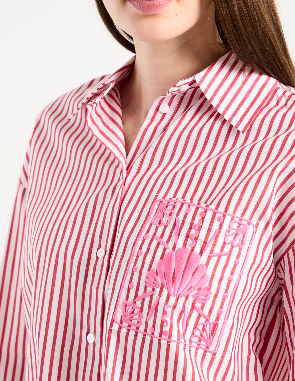 Camisa Pennyblack de algodón manga larga para mujer 4
