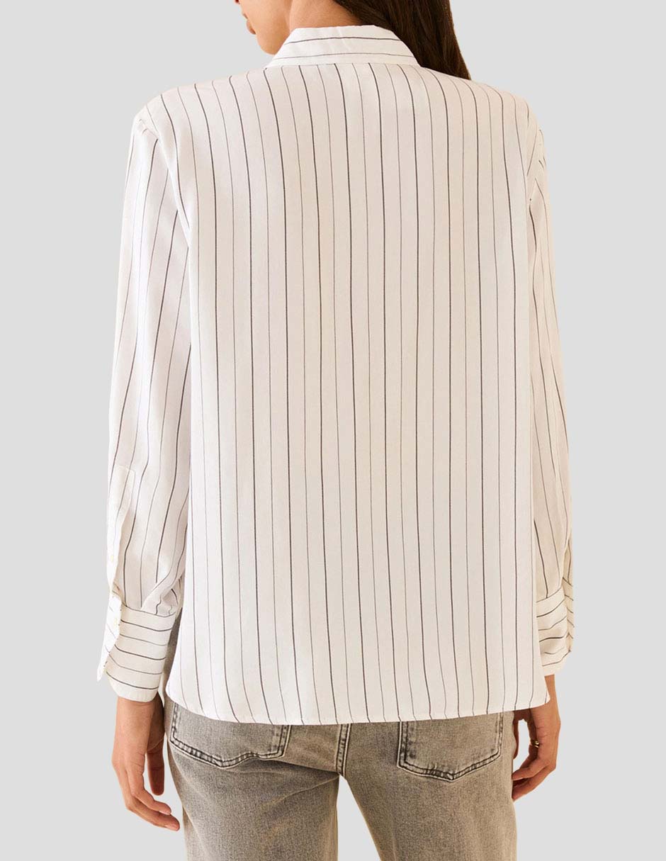 Camisa de algodón manga larga para mujer 2
