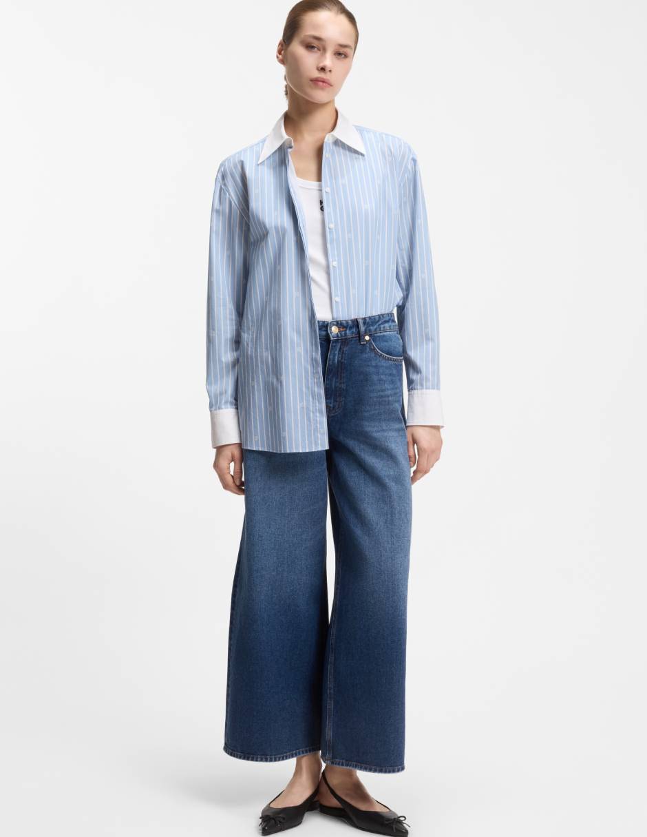 Jeans amplio cadera para mujer