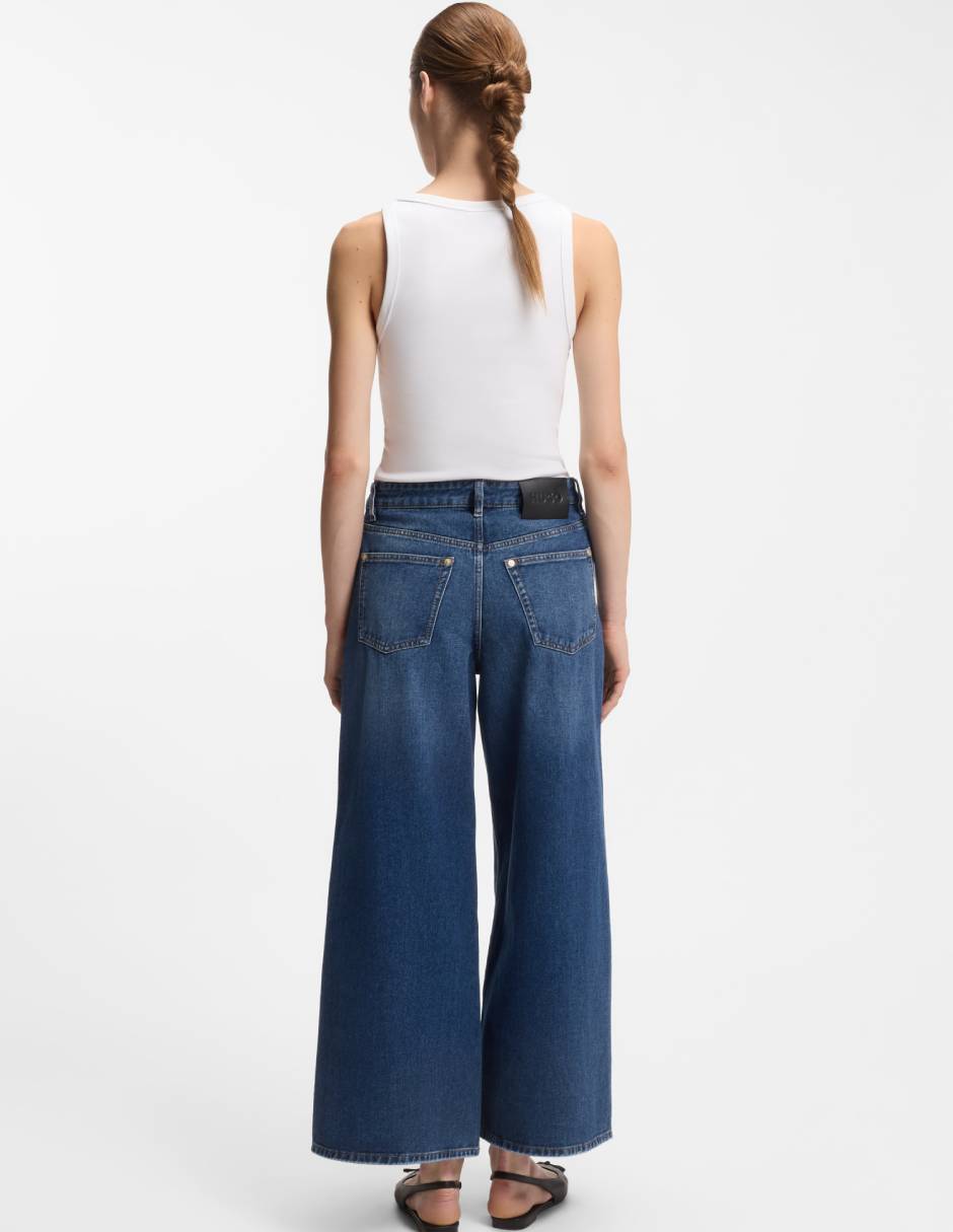 Jeans amplio cadera para mujer 5