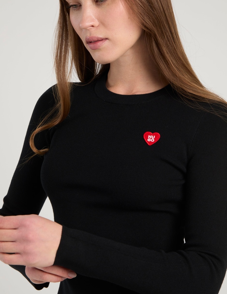Suéter cuello redondo para mujer 4