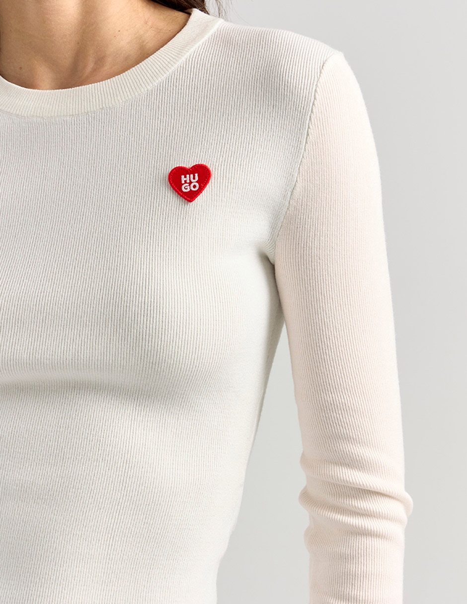 Suéter cuello redondo para mujer 4