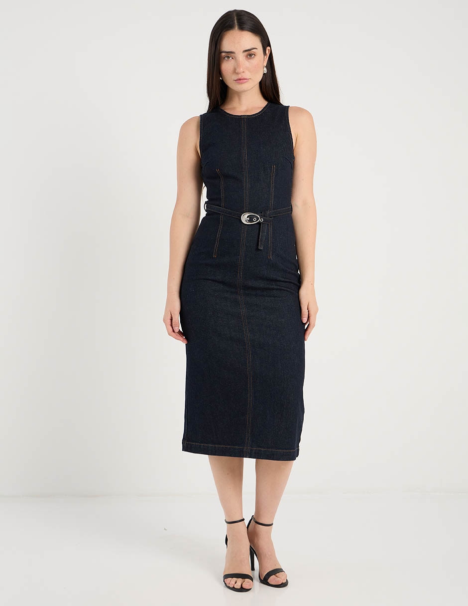 Vestido midi casual para mujer